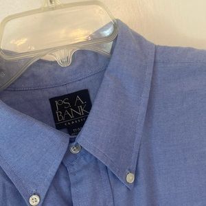 Jos. A Bank Classic Blue Oxford Button down shirt. Size 17 - 34